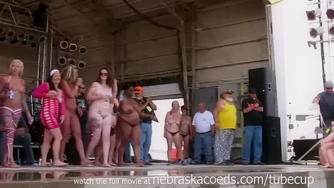 amateur strip contest at iowa biker rally