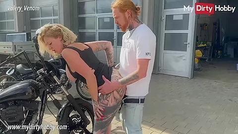 My Dirty Hobby - German amateur fucked in public by the biker