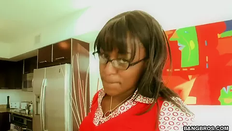 Ebony cutie Passion gets her pussy boned hard