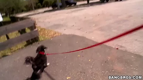 Brittanie Lane fingering her pussy outdoor