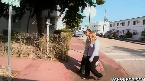 Chubby amateur Brittney gets filmed on the street