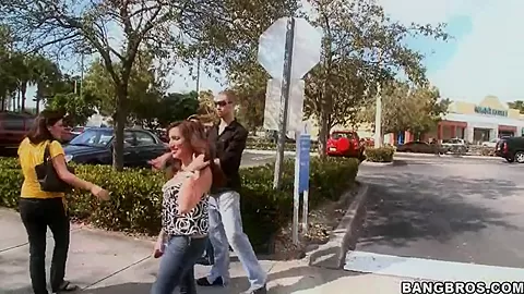 Chubby amateur Brittney gets filmed on the street