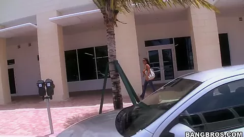 Amateur Latina Bianca and guys from the Bang Bus