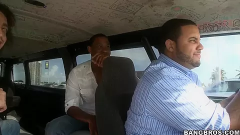 Adorable prostitute Layla does some blowjobs in the car