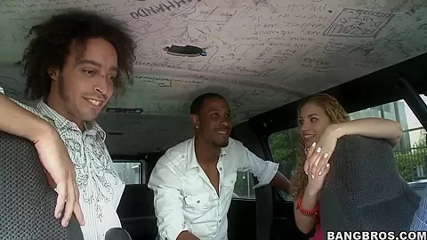 Adorable prostitute Layla does some blowjobs in the car