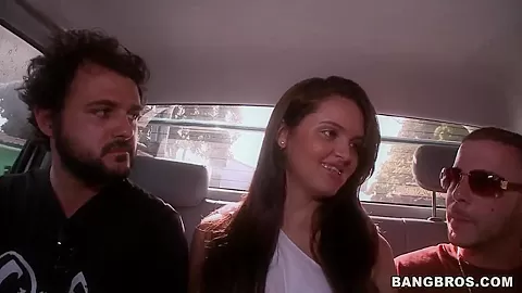 Simple-hearted Sofia gets in car with 2 strangers