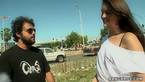 Simple-hearted Sofia gets in car with 2 strangers