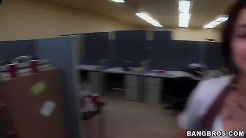 Dirty mingle in the office scene
