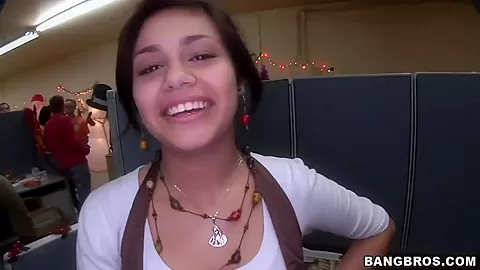Dirty mingle in the office scene