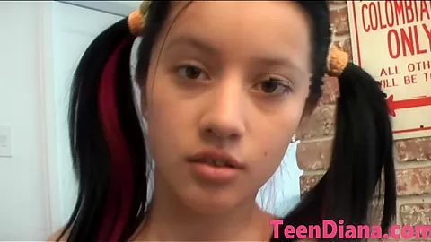 Shaved pussied teen 18+ babe Diana
