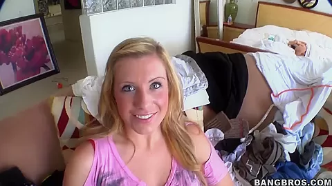 A cute lil slut is by a big stud