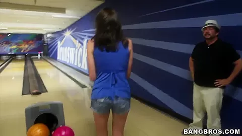 Fuck Team Five goes to a sweet bowling alley