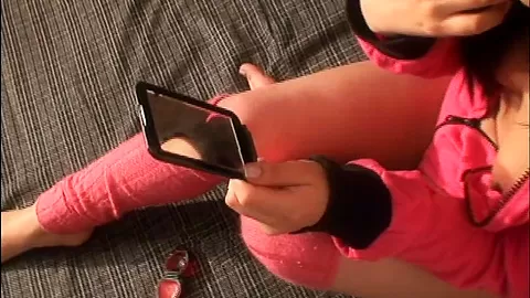 teen 18+ Diana masturbates in solo session