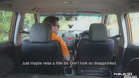Public Asian babe car fucked outdoor by driving tutor