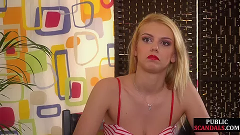 Sub Latin babe 1st time mouth and pussyfucked in public