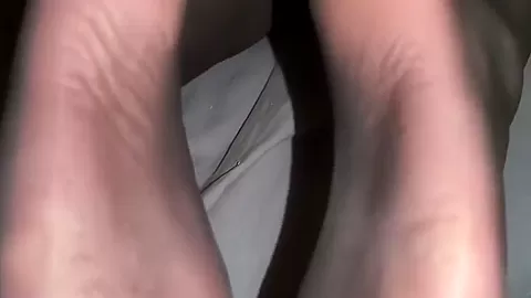 Big Ass Curvy In Lingerie Jerks A Cock With Her Feet In Nylons