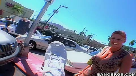 Heavy chested whore Eden sucks fat cock in pov