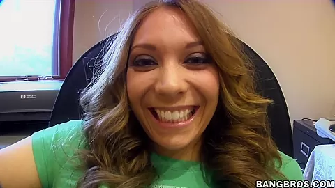 Brunette slut Adrianna Leigh takes on moster cock