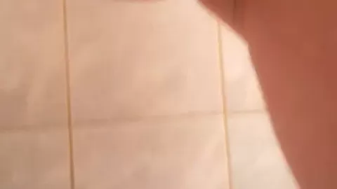 Hairy Chick Takes A Shower And Washes Sperm From Her Flooded Ass After Anal Sex