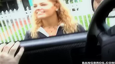 Cute blonde was taken to a porn party by models