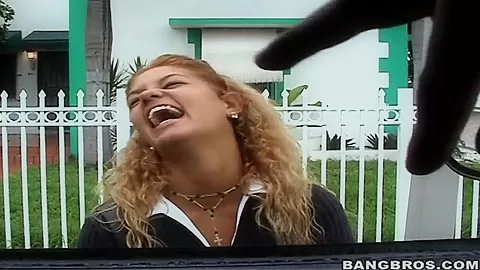 Cute blonde was taken to a porn party by models