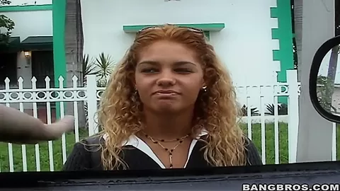 Cute blonde was taken to a porn party by models