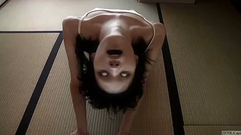 Rail thin s###ky Japanese ghost group fondling in HD