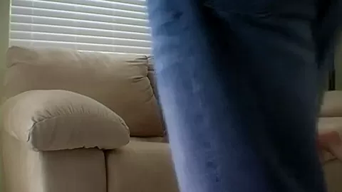 Gorgoeus blonde teen 18+ flexes for camera