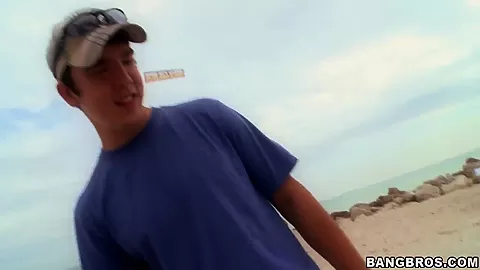 Hot group sex on the beach with Alexis