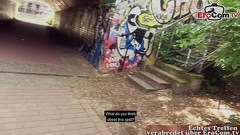 German casting agent public pick up student teen 18+ on street and fuck pov