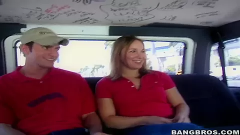 Mandi seduces hot blonde girl in the car