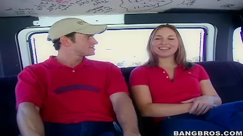 Mandi seduces hot blonde girl in the car