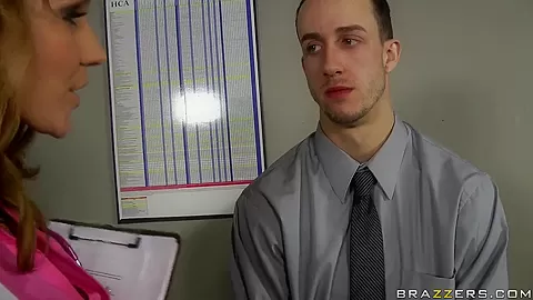 Wonderful blowjob by teen 18+ and sexy nurse in the hospital