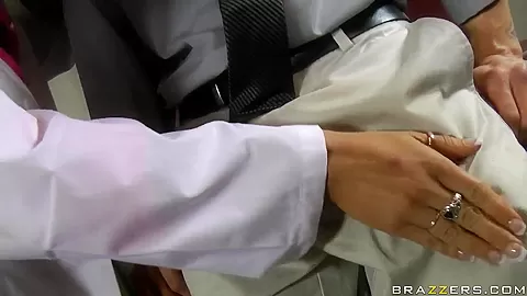 Wonderful blowjob by teen 18+ and sexy nurse in the hospital