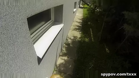Anonymous & Iren in Casual Cock Riding Outdoors - SpyPOV