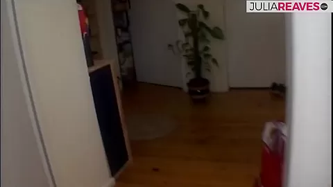 The blonde bitch sprayed in the face