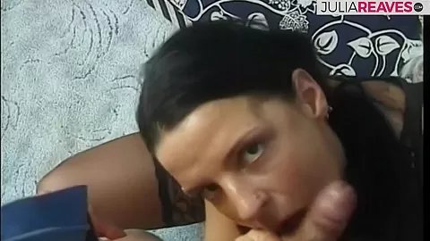 horny brunette fucked hard at casting