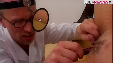 Casting at the gynecologist and then fucked hard by 2 boys