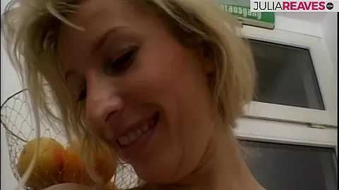 Blonde bitsch caught with dildo during lunch break