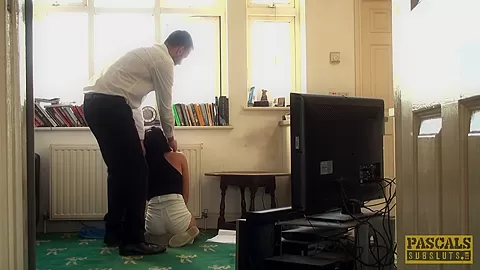 Humiliated british skank dickriding cowgirl