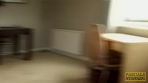Throatfucked UK slut doggystyled by maledom