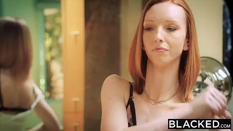BLACKED Red head wife goes crazy on big black cock