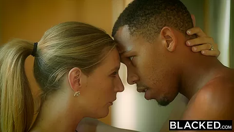 BLACKED Wife cuckolds hubby with young black neighbor