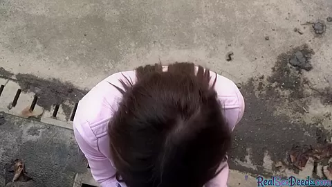 Tattooed POV babe gets fucked in public 4 cash after casting
