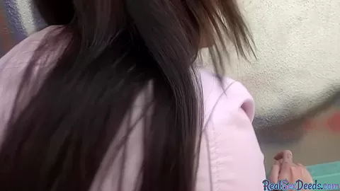 Tattooed POV babe gets fucked in public 4 cash after casting