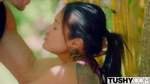 TUSHY Personal trainer loves anal with asian wife