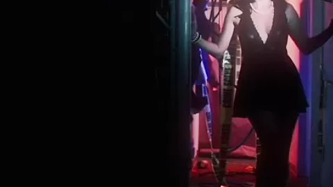 Tattooed deepthroating babe fucked by a clown