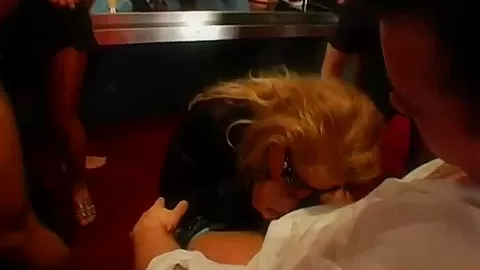 Sexy sluts suck and fuck dicks in public