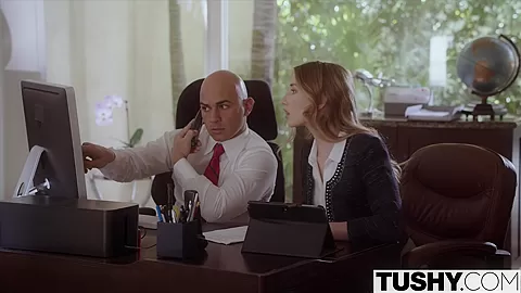 TUSHY Submissive secretary punished and sodomised