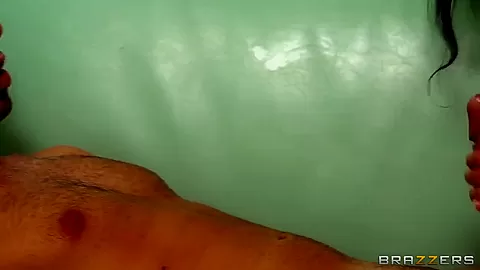 A big bootied gal sucks a big dick on camera